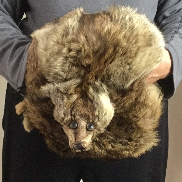 Vintage fur hand muff. Unique - Picture 1 of 6